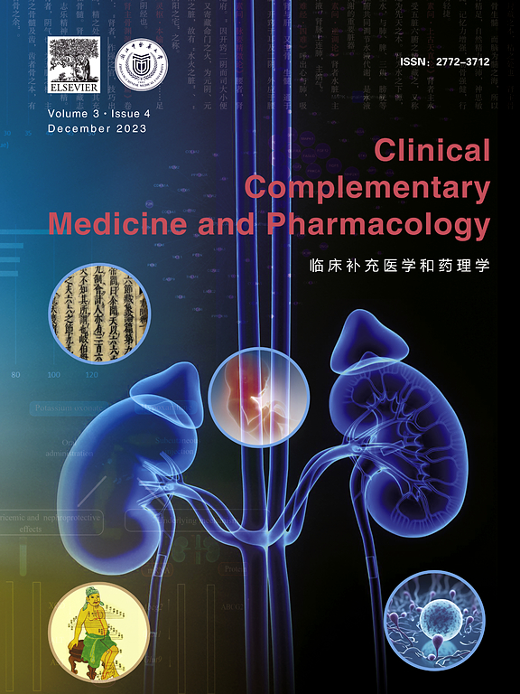 Go to journal home page - Clinical Complementary Medicine and Pharmacology
